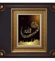 Gold Altın Kalın Çerçeveli Paspartulu Tablo s1826
