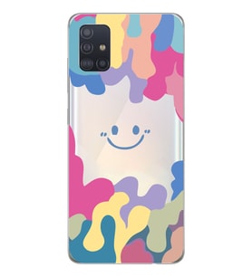 Samsung Galaxy A51 Uyumlu Smile Tasarımlı Şeffaf Telefon Kılıfı