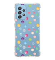 PrintiFy Samsung A52S 5G Uyumlu Water Color 6 Baskılı Şeffaf Köşe Korumalı Antişok Kılıf