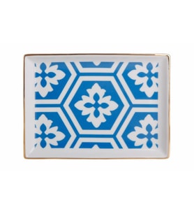 Porland Morocco Desen2 Mavi Kahvaltı Tabağı 18 cm 04A+P018775