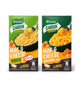 Knorr Mac Cheese Cabuk Makarna 212 gr Original ve Ranch 2 li Set