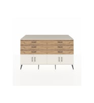Kronos Konsol 2 Raflı 6 Çekmeceli 4 Kapaklı 176x59x99 Aytaşı-Aytaşı/Çam