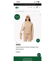 LCST Oversize Sütlükahve Sweatshirt