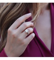 Round Kesim 3.87 Karat Tek Taş Model Sky Diamond Yüzük