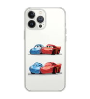 Iphone 12 Pro Uyumlu Mcqueen ve Sally Tasarımlı Şeffaf Telefon Kılıfı