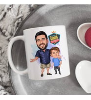 Mükemmel Baba ve Oğlu Karikatürlü Kupa Bardak