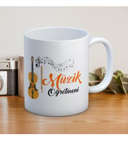 Müzik Öğretmenlerine Özel Öğretmenler Günü Hediyelik Baskılı Kupa