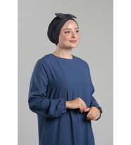 Füme Pratik Hazır Geçmeli Fiyonklu Bone Sandy Çift Taraflı Çapraz 3007B_25