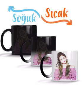 Blackpink Jennie 03 Sihirli Kupa Bardak Porselen