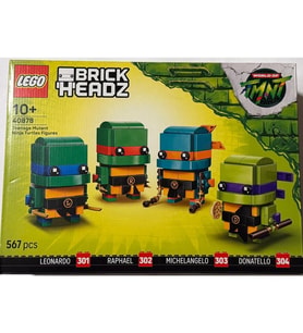LEGO 40878  Brıckheadz Teenage Mutant Nınja Turtles Fıgures