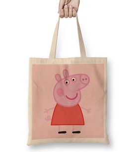 Peppa Pig 010 Bez Çanta Uzun Saplı