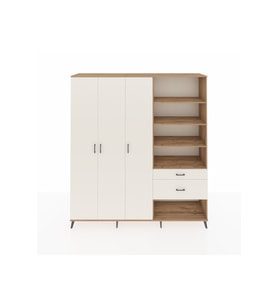 Hyperion Dolap 16 Raflı 2 Çekmeceli 3 Kapaklı 220x44x243 Çam-Aytaşı/Aytaşı