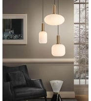 MYLİGHTS RUSTİK  ÜÇLÜ BAL CAMLI AVİZE  KASA  40CM  ESKİTME 