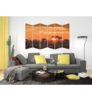 ÇİÇEKLER GÜN BATIMI MDF TABLO-0732 MODEL-B
