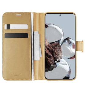 Microsonic Xiaomi Mi 12T Pro Kılıf Delux Leather Wallet Gold