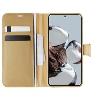 Microsonic Xiaomi Mi 12T Pro Kılıf Delux Leather Wallet Gold