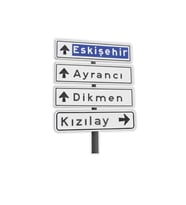 Ankara Kızılay Tabelası Mizahi Sticker Suya Dayanıklı (Eskişehir – Ayrancı – Dikmen – Kızılay)