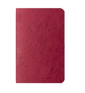 Clairefontaine My Essential Stapled 9x14 Çizgisiz Defter Bordo 734102C