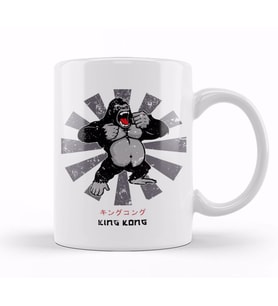 King Kong Retro Japanese Kupa Bardak Porselen