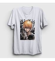 Presmono Unisex Beyaz Ichigo Anime Bleach T-Shirt 127520tt (Beyaz)