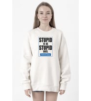 Forrest Gump Stupid Is As Stupid Does Beyaz Kadın 2ip Sweatshirt