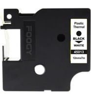 Dymo D1 Etiket Muadili Thermal Plastik Şerit Etiket Beyaz 12mm X 7mt