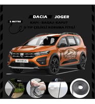 Dacia Joger Oto Araç Kapı Koruma Fitili 5metre Parlak Siyah Renk