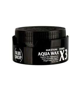 Blue Drop Aqua Wax X3 Cola Aromalı Saç Şekillendirici Wax, Uzun Süre Etki, Islak Görünüm, Profesyone