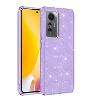 Xiaomi Mi 12 Lite Kılıf Zore Shining Simli Silikon Kılıf (Mor)