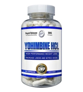 Yohimbine HCL USP Bark 3 mg 90 Capsules