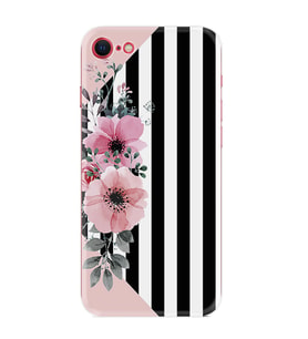 Apple iPhone 5 6 7 8 Plus Se XR Kılıf Desemli Silikon Flowers 4 1390