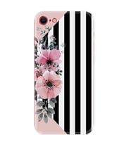 Apple iPhone 5 6 7 8 Plus Se XR Kılıf Desemli Silikon Flowers 4 1390