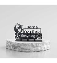 Sosyolog Metal İsimlik - Kişiye Özel İsimlik - İsme Özel Metal İsimlik