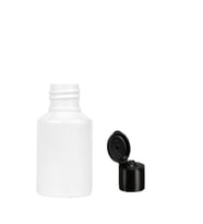 60ml plastik beyaz fliptop kapak şişe, 12 adet, açmalı kapak şişe, dezenfektan şişesi,sabun şişesi, kozmetik şişe