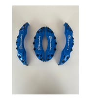 Brembo Fren Kaliper Kapağı Kabartma Yazılı 4 lü Set Mavi (Siyah)