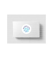 Mavi MAŞALLAH Etiketi Nazar Değmesin Yuvarlak Mat Sticker Mevlid Erkek Bebek Partisi 4 Cm (90 Adet)