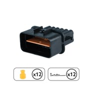 Bağlantı Soketi Dişi 12 Pin Kablosuz
