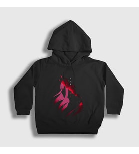Presmono Unisex Çocuk Siyah Zero Two V3 Darling In The Franxx Kapüşonlu Sweatshirt 483290tt