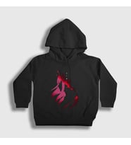 Presmono Unisex Çocuk Siyah Zero Two V3 Darling In The Franxx Kapüşonlu Sweatshirt 483290tt