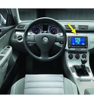 VW Passat B6 2006-2011 Kırmızı Üçgen Dörtlü Flaşör Düğmesi 3C0953509A