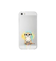 Iphone 5 ile Uyumlu Splash Mirket Tasarımlı Şeffaf Silikon Kılıf