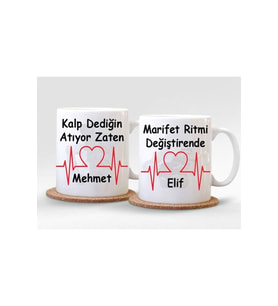 Çift Sevgili Aşk Evli Kanka Ikili Kupa Bardak 2 Adet