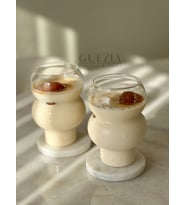 Külah Stil Bardak  Isıya Dayanıklı Borosilikat Cam  500 ML  2 Adet
