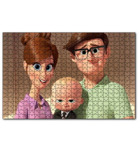Cakapuzzle Patron Bebek Animasyon  Görseli 120 Parça Puzzle Yapboz MDF (Ahşap)