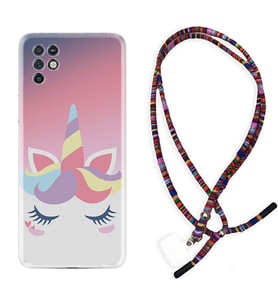 INFINIX Note 11 Pro Note 10 Hot 9 Play Kılıf Boyun Asklı Rasta Silikon Sweety Unicorn 1737