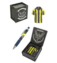 Fenerbahçe Lisanslı Forma Kalemlik Hediyelik Set Ahşap Kutulu (Lacivert Çok Renkli)