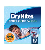 Huggies DryNites Erkek Emici Gece Külodu 3 - 5 Yaş 10 Adet