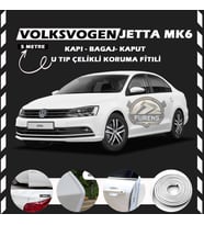 Volksvogen Jetta mk6 Oto Araç Kapı Koruma Fitili 5metre Parlak Beyaz Renk