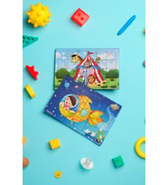 Okul Öncesi Başlangıç Yapboz Sirk Ve Uzaya Yolculuk Ahşap Puzzle Set