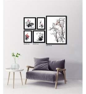 Çerçeveli Doku Efektli Tablo Seti 110x70 cm